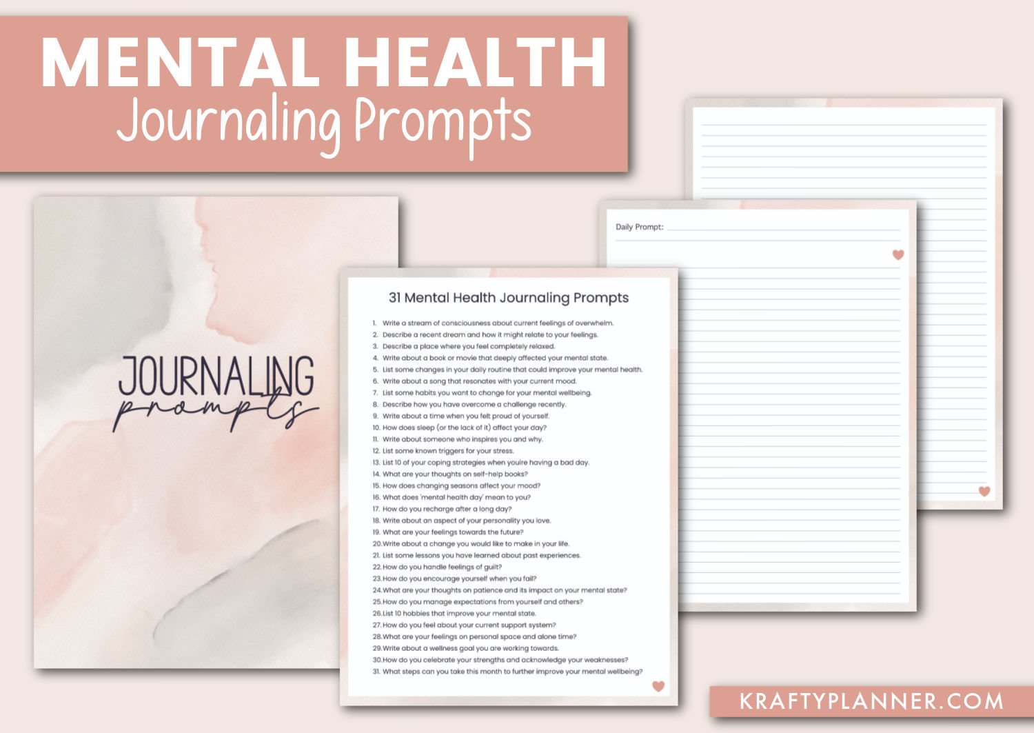 Unlocking Self-Discovery: 20 Powerful Mental Health Journal Prompts to Enhance Well-Being